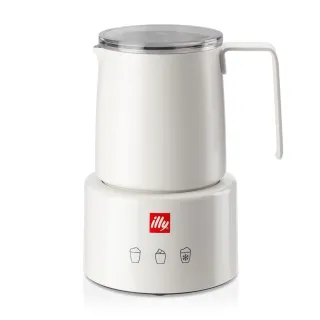 【illy】官方直營 全自動冷熱電動奶泡機 (義大利設計 不鏽鋼奶壺 磁吸 分離式加熱底座)