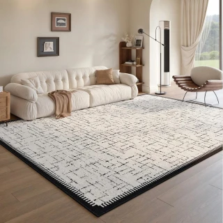 【匠俱】地毯-200×300cm(家用客廳法式小香風地毯 耐臟可擦輕奢高級感沙發地墊)