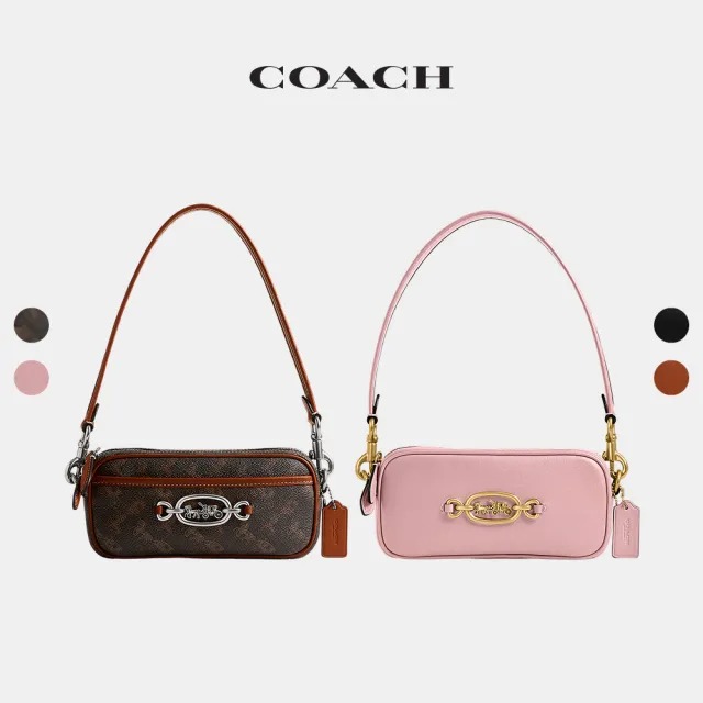 【COACH】蔻馳官方直營 AVERY 馬車主題圖案印花單肩手袋 單肩包 肩背包 斜背包-多色任選(CR094)