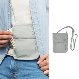 【Travelon】RFID BLOCKING隱藏式錢包(TL-12998灰/出國旅遊/貼身隨行包/掛頸式)