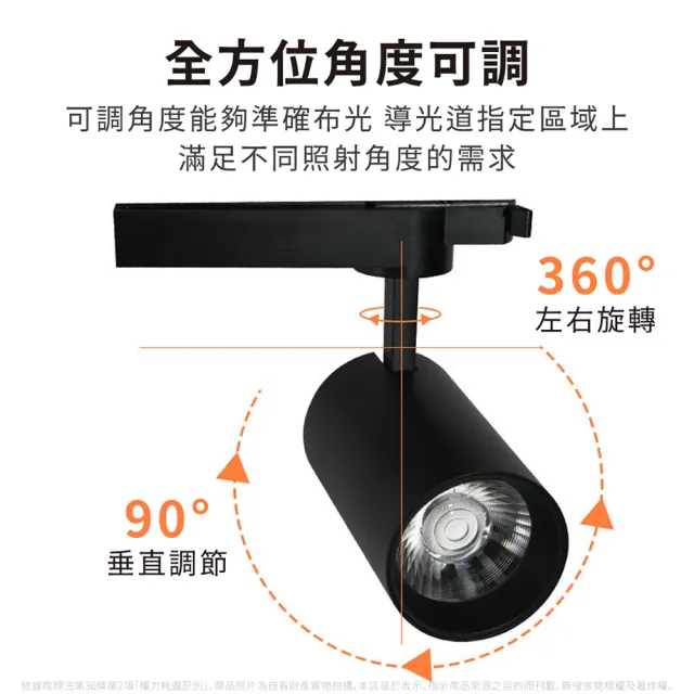 【Everlight 億光】4入組 LED 星悅 15W 三段撥切換色 全電壓 軌道燈 投射燈(白殼/黑殼)