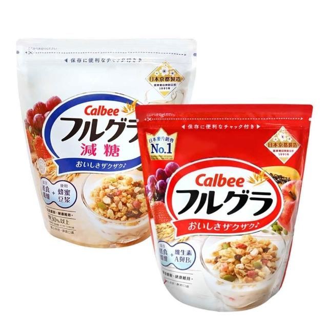 【Calbee 卡樂比】富果樂 麥片-任選箱出8入(水果/減糖)
