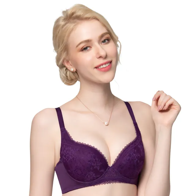 【Swear 思薇爾】買一送一2件組花漫系列B-E罩蕾絲包覆女內衣(2色各1)