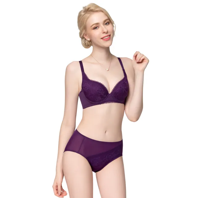 【Swear 思薇爾】買一送一2件組花漫系列B-E罩蕾絲包覆女內衣(2色各1)