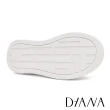 【DIANA】撞色百搭免綁帶厚底休閒鞋(黃色)