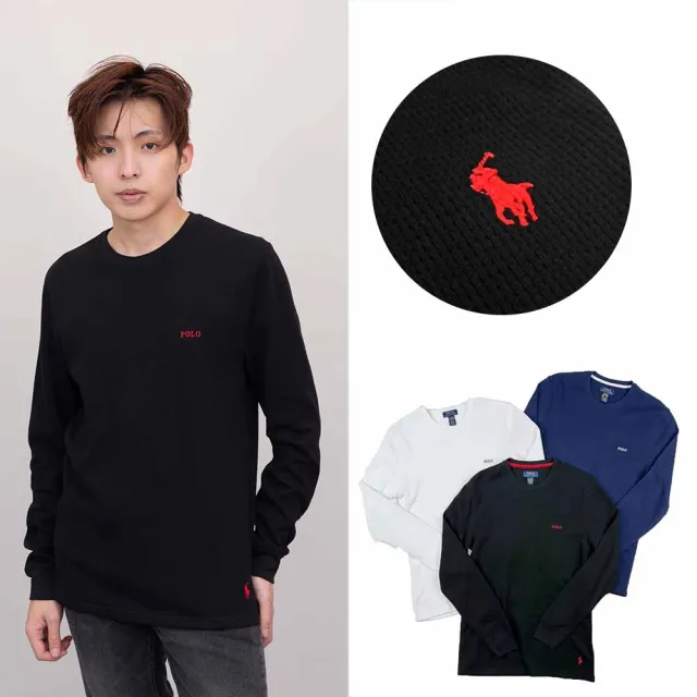 【RALPH LAUREN】Ralph Lauren 小馬 長T 薄長袖 成人版 大尺碼 純棉 polo 繡標 長袖 T恤(長袖 T恤1047)
