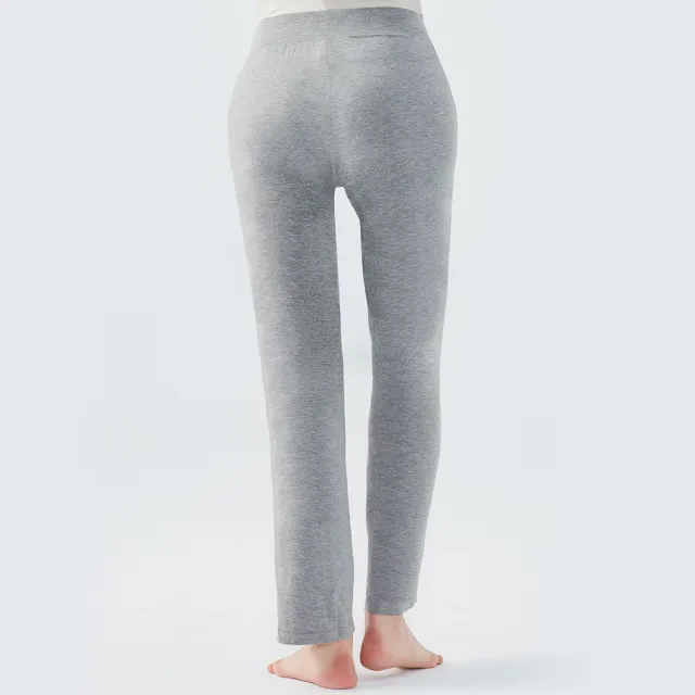 【Gennies 奇妮】休閒親膚居家睡褲-灰/粉(孕婦褲 月子服 居家褲 寬版 低腰)