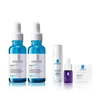 【理膚寶水】獨家限定★極效B5彈潤超修復精華30mlx2 高效保濕組_C(B5小藍瓶)