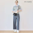 【en-suey 銀穗】網路限定 休閒抽繩西裝寬管長褲-女