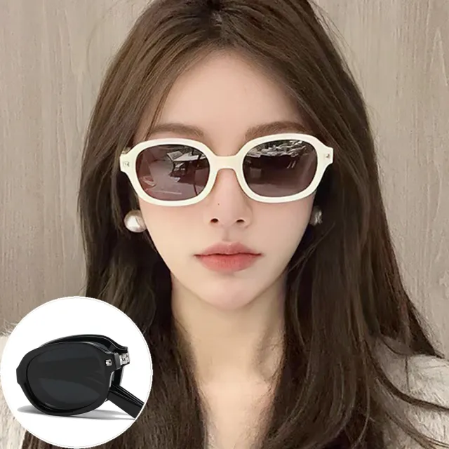 【Seoul Show 首爾秀】2入 全折疊式太陽眼鏡抗UV400外掛套鏡墨鏡(男女款)