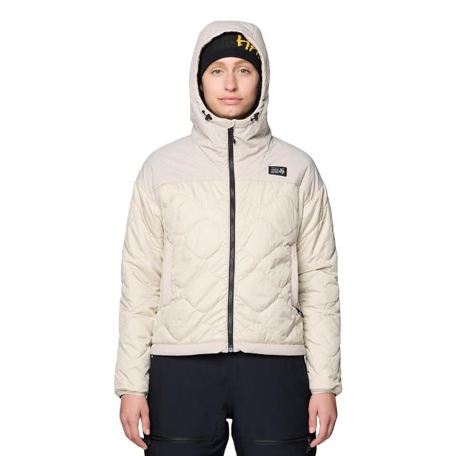 【Mountain Hardwear】Apres Pro Insulated Hooded Jacket W 化纖連帽外套 女款 化石 #2131811