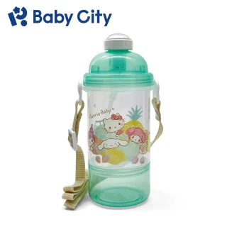 【Baby City 娃娃城】雙層彈跳吸管水壺(三麗鷗/400ml)
