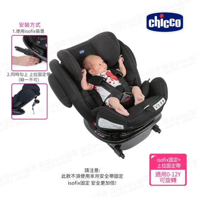 【Chicco】Unico Plus 0123 Isofix安全汽座限定版 0-12歲 可旋轉(MOMO限定)