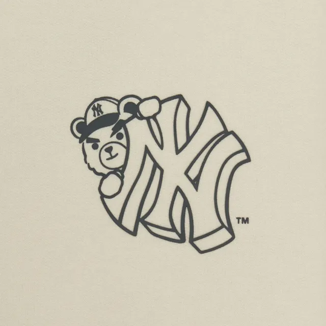 【MLB】長袖刷毛大學T Mega Bear系列 紐約洋基隊(3AMTE0256-50CRS)