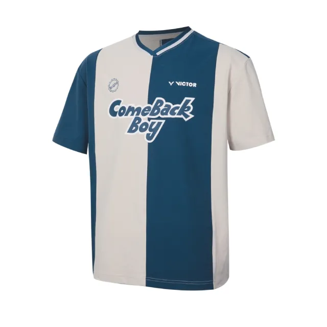 【VICTOR 勝利體育】安東森專屬系列 針織T-Shirt 中性款(T-2501AA/T-2502AA B海洋藍 兩款)