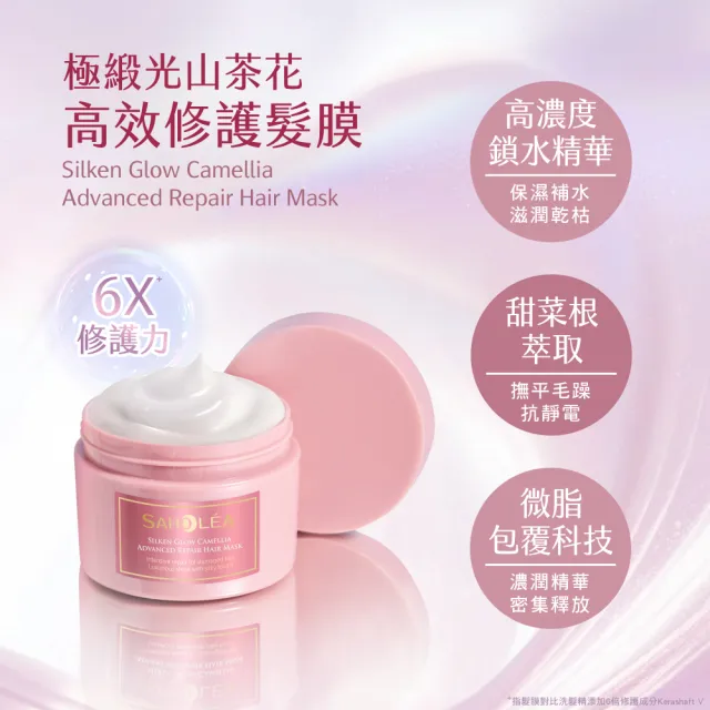 【SAHOLEA 森歐黎漾】極緞光山茶花修護系列 洗髮精480ml/髮膜175g(多款任選一入)