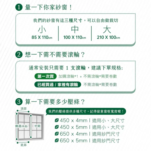 【Have Green Days 綠綠好日】紗霧淨防霾紗窗配件-密封壓條(紗窗修補工具)