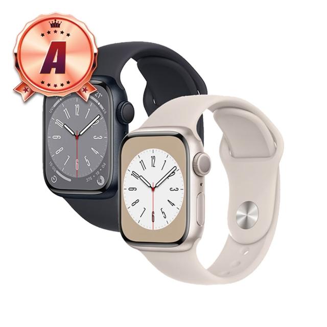 【Apple】A級福利品 Watch Series 8 GPS 45mm鋁金屬錶殼智慧手錶