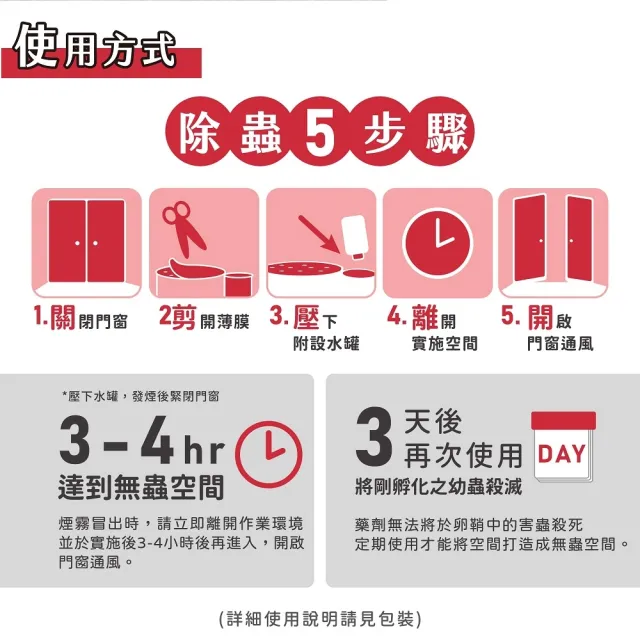 【必安住】水蒸式滅蟑劑20g-超值三入組(適用6-8坪 強效驅殺14種害蟲)