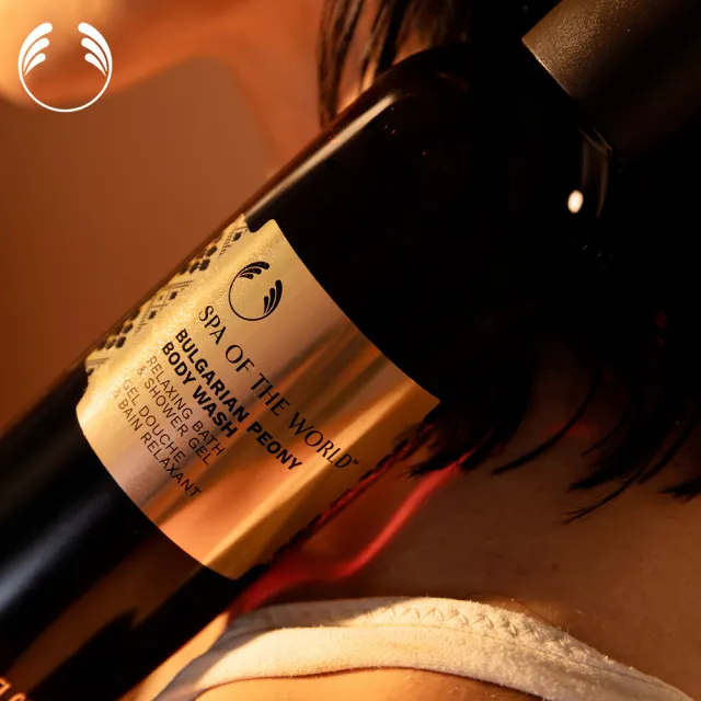 【THE BODY SHOP 美體小舖】保加利亞SPA牡丹靜心沐浴膠-250ML(沐浴乳/香氛沐浴)
