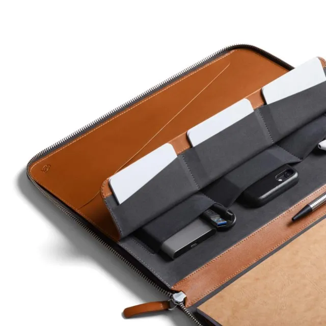【Bellroy】官方直營 Work Folio A4 真皮商務皮件夾(焦糖棕)