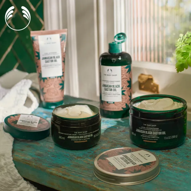 【THE BODY SHOP 美體小舖】牙買加黑蓖麻油強韌凝乳-400ML
