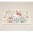 【巴芙洛】2入 組日本三麗鷗皮革軟硅藻土吸水地墊40*60再送2杯墊(美樂蒂/布丁狗/hello kitty正版授權)