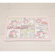 【巴芙洛】2入 組日本三麗鷗皮革軟硅藻土吸水地墊40*60再送2杯墊(美樂蒂/布丁狗/hello kitty正版授權)