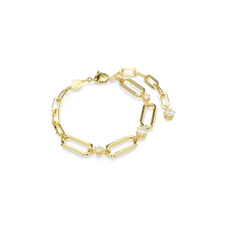【SWAROVSKI 施華洛世奇】Constella 手鏈 白色 鍍金色