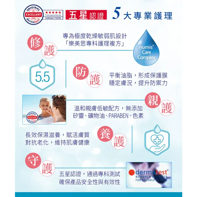 【Numis med 樂美思】4入組pH5.5身體乳液200ml(總代理公司貨)