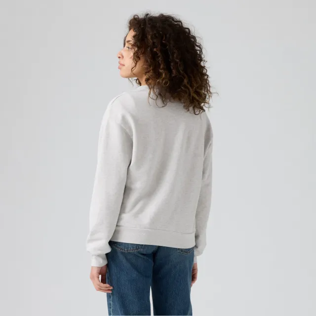 【LEVIS】設計印花 大學T 長袖上衣 女生上衣 熱賣單品 A7288-0100