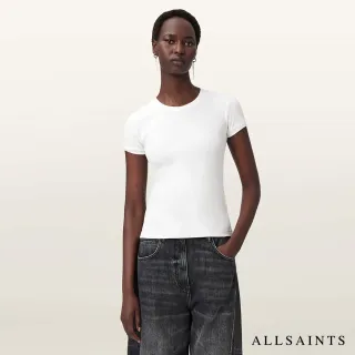 【ALLSAINTS】GIA 羅紋短袖T恤-白 W026JD(修身版型)