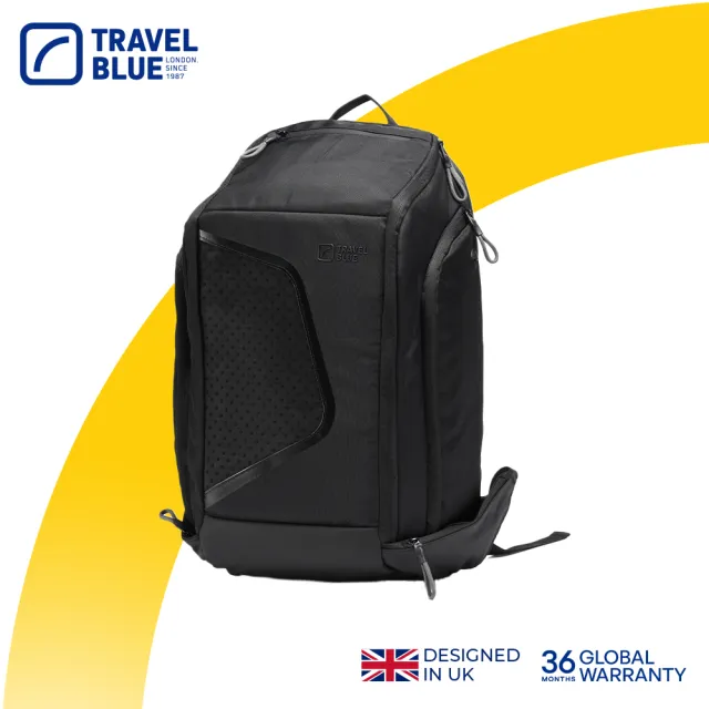 【Travel Blue 藍旅】裝備菁英加大款背包-黑 TB3099(筆電包/防水電腦包/雙肩包/大容量背包)
