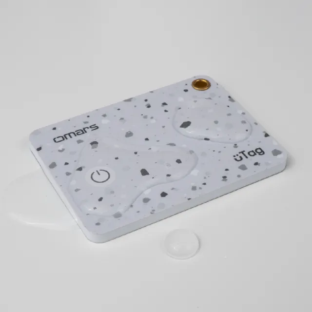 【omars】uTag智慧防丟卡-2入組(iOS專用 無線充電 支援手機內建APP)