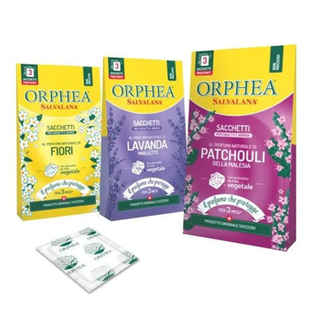 【ORPHEA 歐菲雅】衣物香氛袋+衣物防護噴霧(可取代樟腦丸、增添衣物香味)