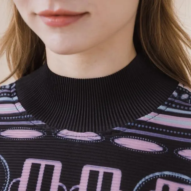 【YUTZUYA 優姿雅】織紋幾何圖案摺衣洋裝(七分袖/高彈力/修身傘襬/寬鬆版型)