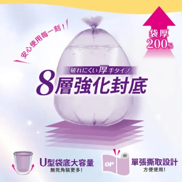 【OP】3包售 花香分解垃圾袋 防臭抗蟑(薰衣草 檸檬 小蒼蘭垃圾袋)