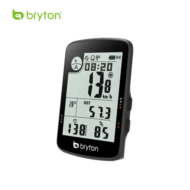 【BRYTON官方直營】Bryton Rider 17E GPS自行車訓練記錄器(GPS大螢幕入門車錶)