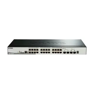 【D-Link】DGS-1510-28P28埠Gigabit網路交換器 28埠L2SmartPoESwitch 具備24埠10/100/1000BASE-TPoE