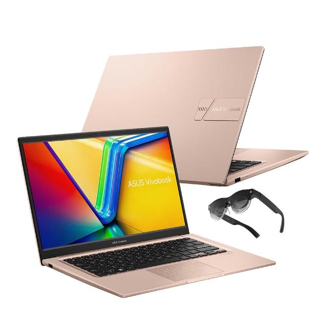 【ASUS 華碩】AR眼鏡組★14吋十核心輕薄16G筆電(VivoBook X1404VA/十核心/16G/512G/W11)