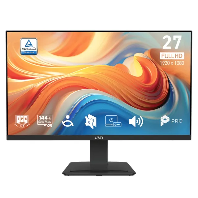 【MSI 微星】PRO MP273 E14A 27型 IPS 144Hz 平面護眼商用螢幕(EyesErgo護眼技術/HDMI/1ms/內建喇叭)