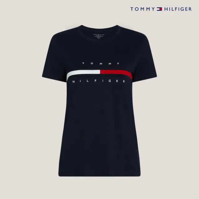【TOMMY HILFIGER】官方旗艦館 旗幟標誌圖案 T恤_藍色