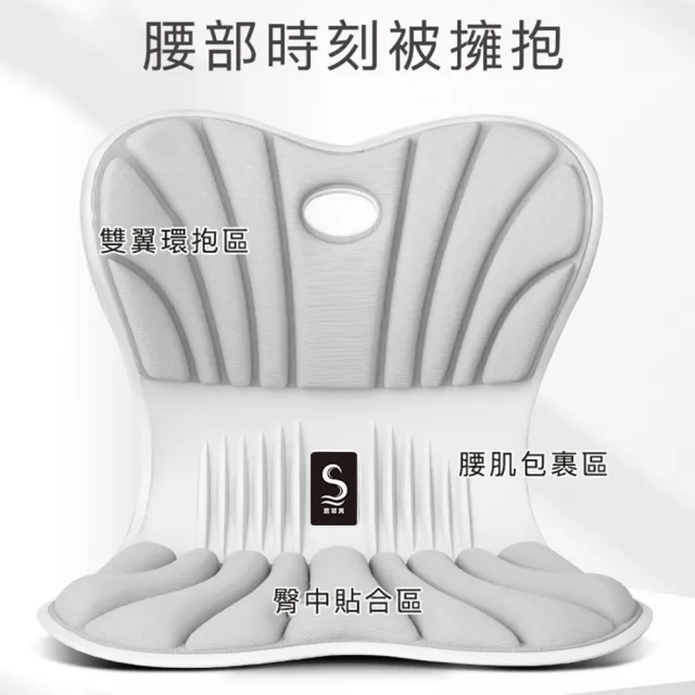 【思菲其】人體工學護腰坐墊/坐姿椅(加厚加大款)