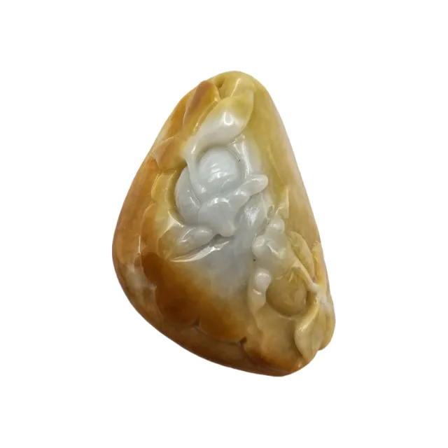 【藏古祥館】黃翡金玉滿堂 SCD05 (宗教開運 翡翠)