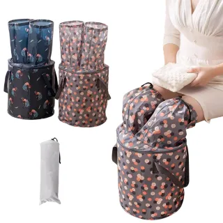 【The Rare】三合一蒸熏泡足浴袋 折疊便攜泡腳桶 加高過膝保溫泡腳袋 足浴桶