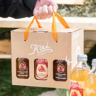 【Kai Kombucha】微酵青梅康普茶330ml 6入(氣泡飲 益生菌 康普茶 保健茶)