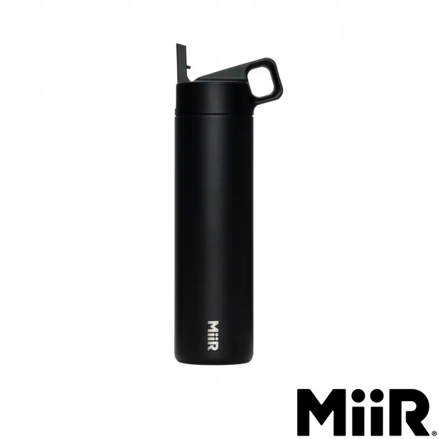 【MiiR】雙層真空 保溫/保冰 防漏 翻轉 吸管保溫瓶 20oz/591ml(經典黑)