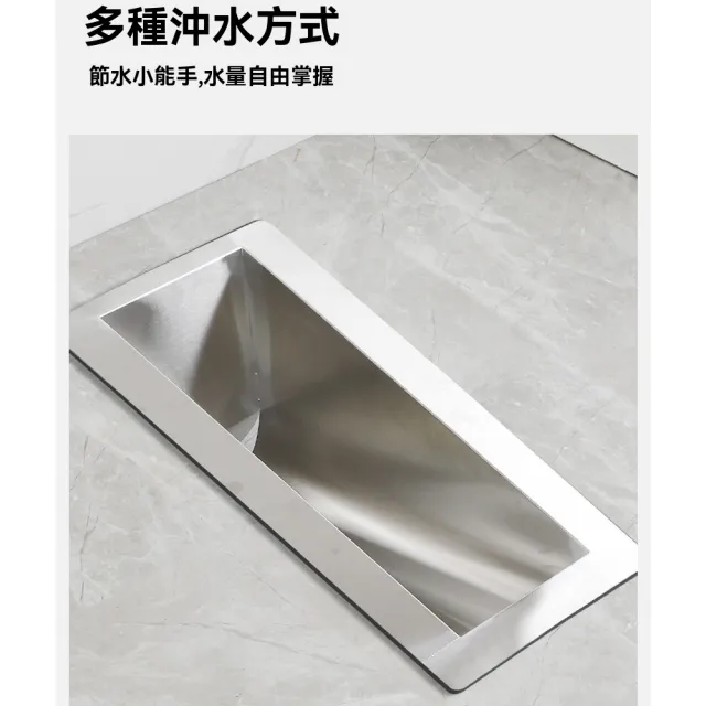 【窩居】不銹鋼蹲便器 一體式廁所 60x28x32cm(旱廁 便池 茅坑 蹲坑 農村改造一體式廁所)