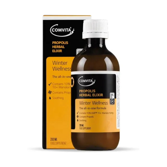【Comvita 康維他】Comvita 蜂膠草本精華露 200ml(蜜糖露)