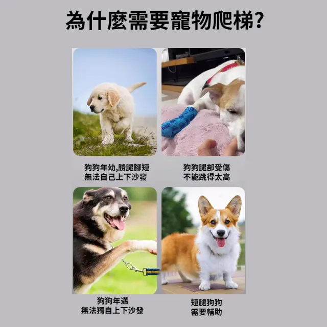 【IPSKY】斜坡四層寵物樓梯 50公分(狗狗階梯  寵物斜坡 貓咪樓梯 貓爬梯 寵物爬梯 寵物階梯)